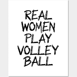 real women play volleyball Posters and Art